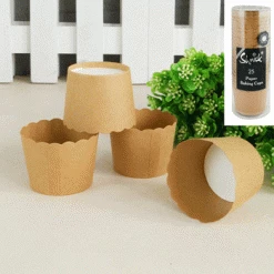 Everything Party 25pk Brown Paper Baking Cupcake Cups