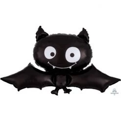 104cm Anagram Halloween Black Bat Shape Foil Balloon