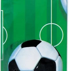 Unique All Birthday 3D Soccer Ball Rectangle Plastic Tablecloth