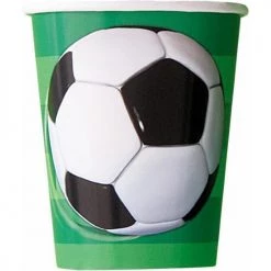 Unique 8pk Soccer Ball Paper Cups