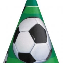 Unique 8pk Soccer Ball Party Hats