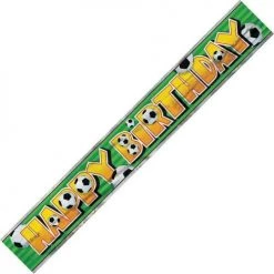 Unique Happy Birthday Soccer Ball Banner