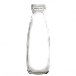 Everything Party Glasses 500ml Glass Milk Bottle With Plastic Lid