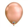 11" Qualatex Plain Latex Balloon - Round Chrome Rose Gold