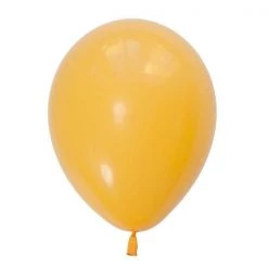 11" Qualatex Plain Latex Balloon - Round Fashion Goldenrod Balloons