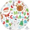 Balloons 18" Anagram Merry Christmas Icons Foil Balloon