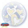 Qualatex 24" Heart Shape Double Bubbles Balloon Balloons