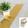 Everything Party 2m White & Gold Table Runner By Event