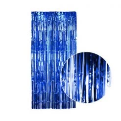 JD Party Metallic Curtain - Royal Blue