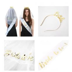 Everything Party 3pcs Bride To Be Bachelorette Party Set