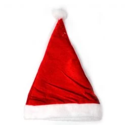 JD Party Traditional Delxue Plush Christmas Santa Hat