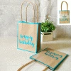 Everything Party All Birthday 2pk Small Happy Birthday Foiled Blue Paper Kraft Bags