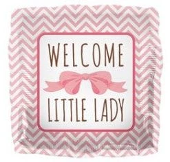 Betallic 18" Welcome Little Lady Foil Balloon Balloons