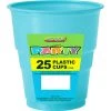 Everything Party 25pk Plastic Cups - Power Blue