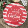 Everything Party 8pk Christmas Paper Plates Red & White Stripe - Merry Christmas