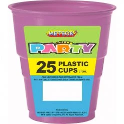 Everything Party 25pk Plastic Cups - Pretty Purple All Birthday