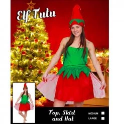 Everything Party Adult Christmas Elf Tutu Costume