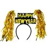 JD Party By Event Happy New Year Gold Tinsel Headband