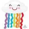 Everything Party Balloons 35" Anagram Rainbow Cloud SuperShape Foil Balloon