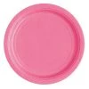 Unique All Birthday 20pk Hot Pink Paper Plates - 18cm