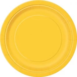 Unique 20pk Sunflower Yellow Paper Plates - 18cm All Birthday
