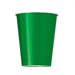 Unique 14pk Emerald Green Paper Cups