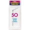 Everything Party All Birthday 50 Flexible Straws - White