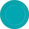 Unique 20pk Caribbean Teal Paper Plates - 18cm