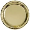 Unique 8pk Metallic Gold Foil Round Paper Plates By Event