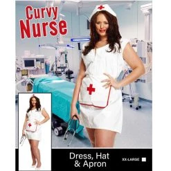 Everything Party Adult - Curvy Nurse Costume Plus Size