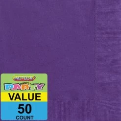 Everything Party 50pk Napkins - Deep Purple All Birthday