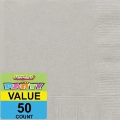 Everything Party 50pk Napkins - Silver