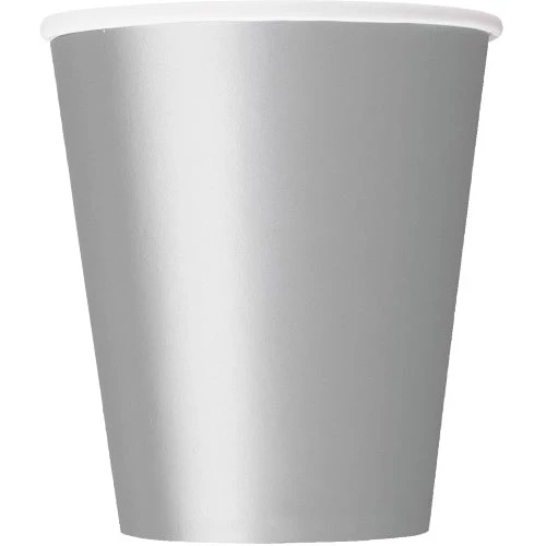 Everything Party 8pk Silver Paper Cups All Birthday