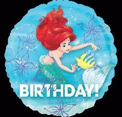 Everything Party 17" Licensed Disney Mermaid Birthday Foil Balloon Balloons