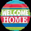 Hallmark Balloons 18" Anagram Welcome Home Stripe Foil Balloon