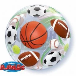Balloons 22" Qualatex Birthday Sports Ball Bubbles Balloon