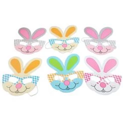 Everything Party 6pk Easter Bunny Paper Mask By Event