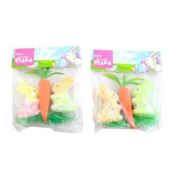 Trademart Easter Craft Sequin Bunnies With Carrot And Grass Set By Event