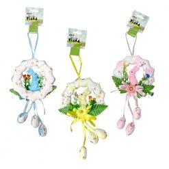 Trademart Easter Foam Garland With Bunny Eggs And Flowers By Event