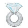 Everything Party 38" Wedding Diamond Ring Platinum SuperShape Foil Balloon Balloons