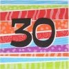 Everything Party 25pk Printed 30 Luncheon Napkins - 30th Birthday All Birthday