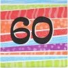 Everything Party 25pk Printed 60 Luncheon Napkins - 60th Birthday