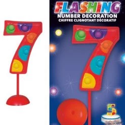 Unique Number 7 Flashing Cake Topper Decoration All Birthday