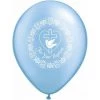 Everything Party 11" Qualatex For Your Baptism Cross Blue Latex Balloon Balloons