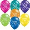 Everything Party Balloons 11" Qualatex Thank You Assorted Colour Latex Balloon