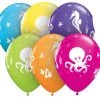 Everything Party 11" Qualatex Sea Creatures Assorted Latex Balloon Balloons