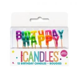 Unique All Birthday Happy Birthday 13 Picks Candle - Rainbow