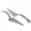 Everything Party 2pk Stainless Steel Look Silver Plastic Cake Cutter