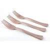 Everything Party Tableware 12pk Metallic Rose Gold Deluxe Plastic Fork
