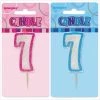 Everything Party No.7 Glitter Birthday Numeral Candle